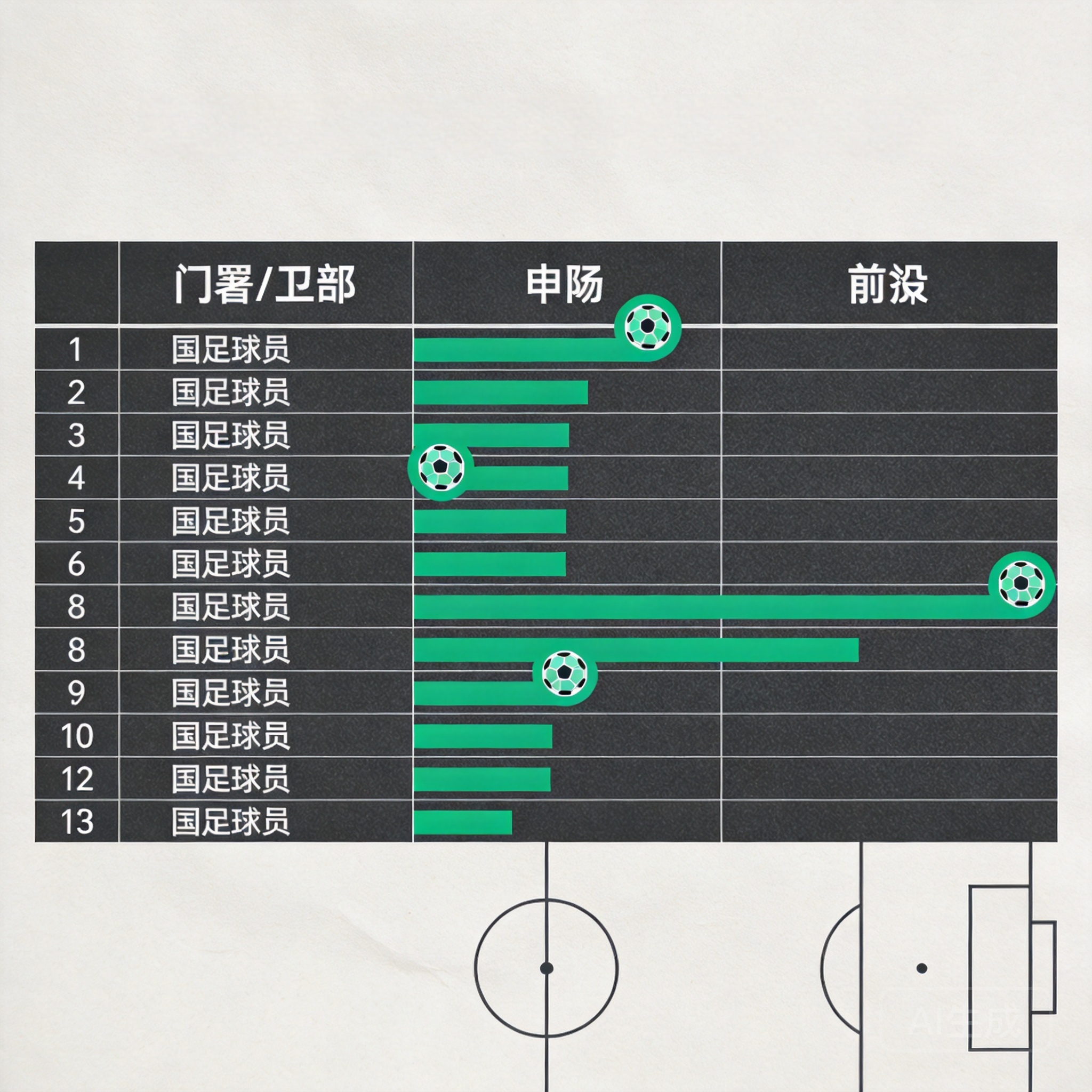 国足最新大名单主题插画